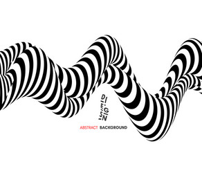 Black and white design pattern with optical vector