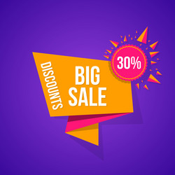 Sale special offer vector