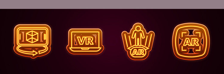 set line 3d modeling virtual reality augmented vector image