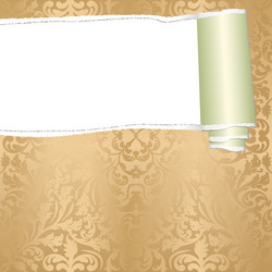 Torn Paper Scroll with Copy Space vector image