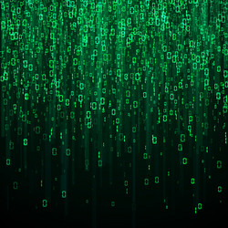 Binary Matrix Background vector image