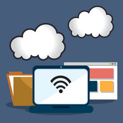 computing security system vector image