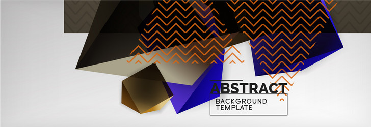 dark 3d triangular low poly shapes abstract vector image