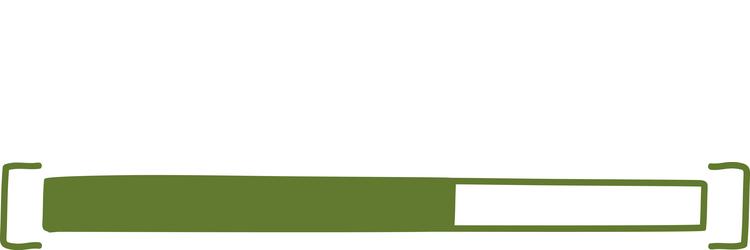 handdrawn loading bar progress indicator vector image