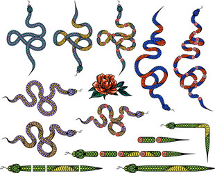 a set elements for creating design vector image