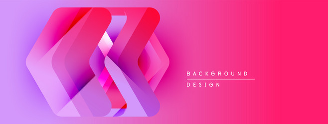 abstract geometric shapes overlap creating vector image