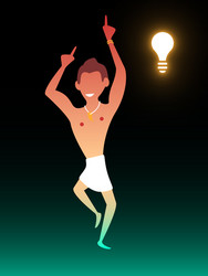 get idea composition in gradient style vector image