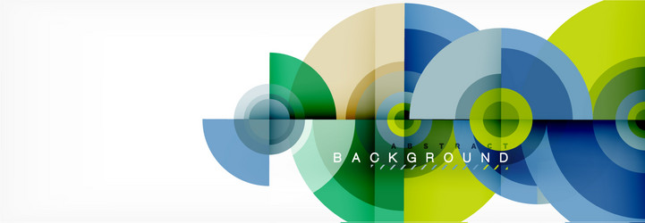 minimal geometric circles and triangles abstract vector image