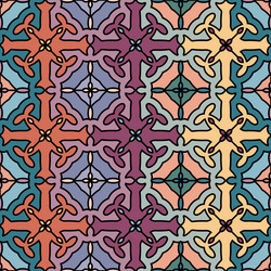 seamless colorful ornament abstract pattern vector image