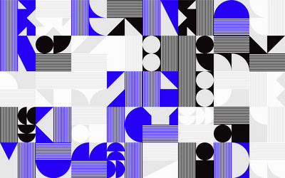 simple geometric pattern design with basic vector image