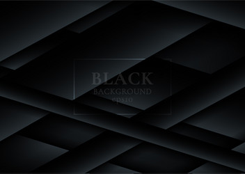 abstract 3d black paper cut overlapping layers vector