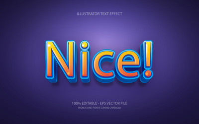 editable text style effect typography template vector image