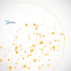 network background with a molecular structure eps vector image