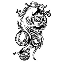 kraken tattoo drawing