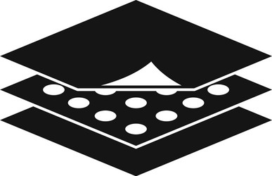 resistant fabric feature icon simple style vector image