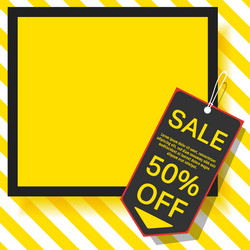 sale banner template with empty space for product vector image