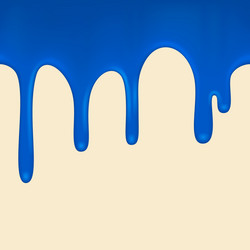 Seamless blue paint colorful dripping vector