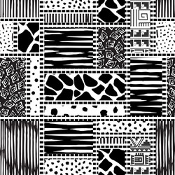 seamless patchwork pattern rectangles and squares vector image