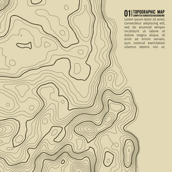 topographic map background with space for copy vector image