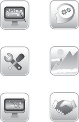 web concepts icon set vector image
