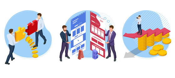 AB Testing Split Page Comparison vector image
