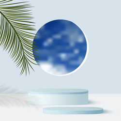 abstract background with blue color geometric 3d vector image
