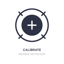 calibrate icon on white background simple element vector image