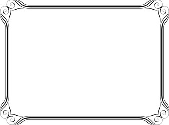 Simple ornamental decorative frame Royalty Free Vector Image