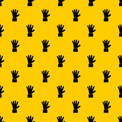 hand showing five fingers pattern vector image
