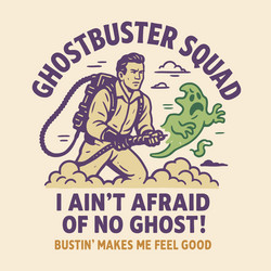 man in uniform targeting a ghost with equipment vector image