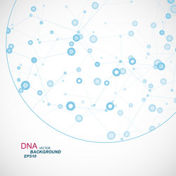 network background with a molecular structure eps vector image