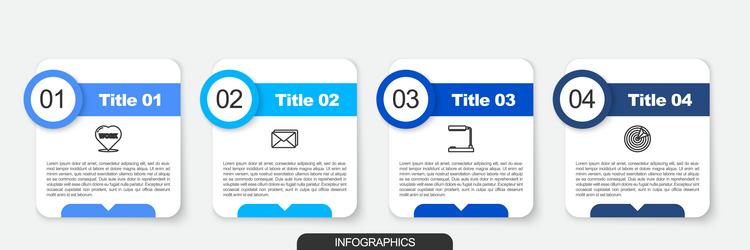 set line heart with text work envelope table vector image