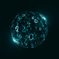 digital code background vector image