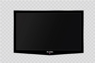 frame of tv empty led monitor computer vector image