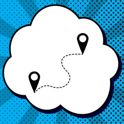 location pin navigation map gps sign vector image