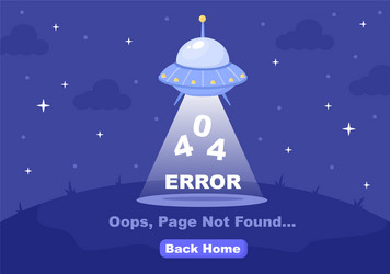 404 error and page not found lost connect vector