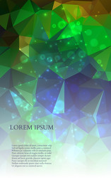 abstract colorful triangles background vector image