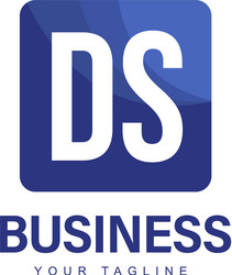 ds initial a logo design with abstract style vector image