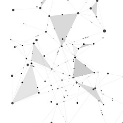 internet connection geometric shapes vector image