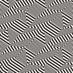 Monochrome glitch effect textured zigzag pattern vector