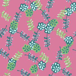 seamless random pattern with green contoured vector image