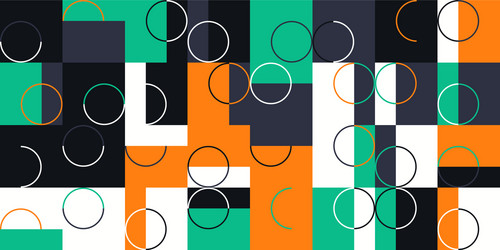 simple geometric pattern design with basic vector image