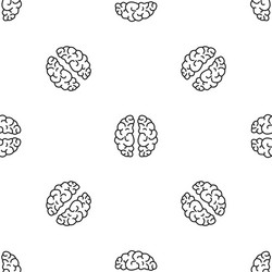artificial brain pattern seamless vector image