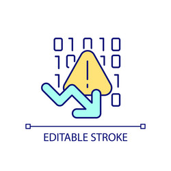 code errors rgb color icon vector image