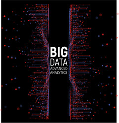 Complex Data Network Visualization vector image