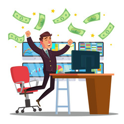 Online Stock Trader vector image