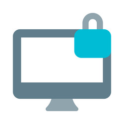 preventing unwanted access with desktop lock vector image