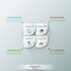 modern infographic option banner vector