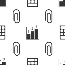 set calculator graph schedule chart diagram vector image