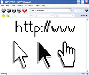Web Browser Interface vector image